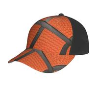 Poadnly Línea Negra de Baloncesto,Gorra de béisbol Ajustable, Estilo clásico de papá, Gorra de Camionero