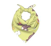 Poadnly Mapache kawaii lindo,Bufanda tipo bandana para hombre y mujer: pañuelos elegantes y versátiles para el cuello y la cabeza.
