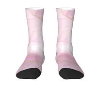 Poadnly Mármol rosa pastel Rpse,Calcetines de compresión deportivos unisex Medias para adultos.
