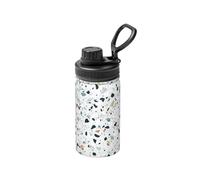 Poadnly Mármol terrazo pastel,Botella de agua aislada de 12 oz, taza de café de acero inoxidable, termo al vacío, botella de agua