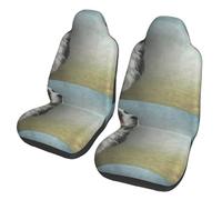 Poadnly Mi Perro de montaña bernés de Todos los días,Funda para Asiento de Coche Protectores para Asientos Delanteros de Coche, 2 Unidades