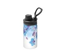 Poadnly Orquídeas Flores Naturales,Botella de agua aislada de 12 oz, taza de café de acero inoxidable, termo al vacío, botella de agua