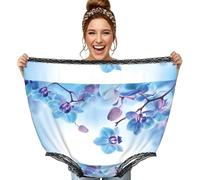 Poadnly Orquídeas y Flores Naturales,Ropa Interior Grande para mamá, Ropa Interior novedosa de Gran tamaño, Bragas de Abuela, Regalos de Broma