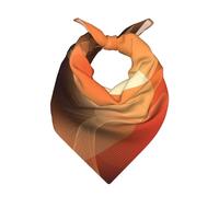 Poadnly Patrón abstracto naranja y marrón,Bufanda tipo bandana para hombre y mujer: pañuelos elegantes y versátiles para el cuello y la cabeza.