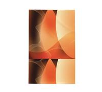 Poadnly Patrón Abstracto Naranja y marrón,Paños de Cocina absorbentes con diseño de gofre Toalla de Cocina, 41 x 66 cm