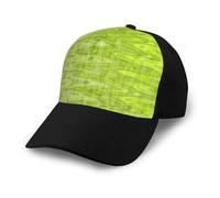 Poadnly Patrón Abstracto Verde Lima Fresco,Gorra de béisbol clásica Ajustable, Gorra de papá, Gorra de Camionero Unisex.