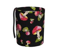 Poadnly Patrón de la amanita muscaria roja,Cubo de basura colgante para coche, resistente al agua, ideal para acampar y viajar.