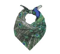Poadnly Pavo real mostrando plumas con las alas abiertas,Bufanda tipo bandana para hombre y mujer: pañuelos elegantes y versátiles para el cuello y la cabeza.