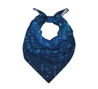 Poadnly Programador Código binario azul,Bufanda tipo bandana para hombre y mujer: pañuelos elegantes y versátiles para el cuello y la cabeza.