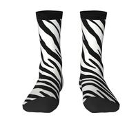 Poadnly Raya de cebra natural,Calcetines de compresión deportivos unisex Medias para adultos.