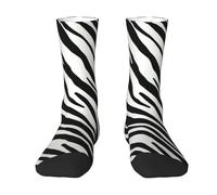 Poadnly Raya de cebra natural,Calcetines de compresión deportivos unisex Medias para adultos.