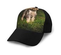 Poadnly Schnauzer Atardecer Perros Mascotas Montañas Schnauzer,Gorra de béisbol clásica Ajustable, Gorra de papá, Gorra de Camionero Unisex.