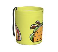 Poadnly Tacos de comida mexicana,Cubo de basura colgante para coche, resistente al agua, ideal para acampar y viajar.