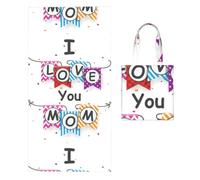 Poadnly Te Quiero, mamá., Toalla Plegable 2 en 1, Toallas de Playa con Bolsa de Transporte para Viajes, Vacaciones y Camping.