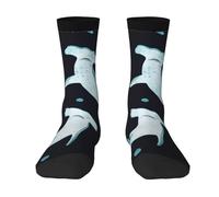 Poadnly Tiburón martillo en acuarela,Calcetines de compresión deportivos unisex Medias para adultos.