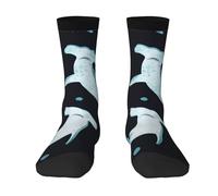 Poadnly Tiburón martillo en acuarela,Calcetines de compresión deportivos unisex Medias para adultos.