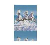 Poadnly Tres Caballos Blancos,Paños de Cocina absorbentes con diseño de gofre Toalla de Cocina, 41 x 66 cm