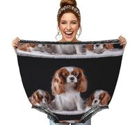 Poadnly Una Perra Cavalier King Charles Spaniel con Sus Cachorros,Ropa Interior Grande para mamá, Ropa Interior novedosa de Gran tamaño, Bragas de Abuela, Regalos de Broma