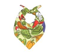 Poadnly Varios patrones de vegetales,Bufanda tipo bandana para hombre y mujer: pañuelos elegantes y versátiles para el cuello y la cabeza.