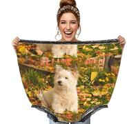Poadnly Westie Otoño West Highland White Terrier Perros,Ropa Interior Grande para mamá, Ropa Interior novedosa de Gran tamaño, Bragas de Abuela, Regalos de Broma