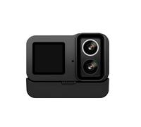 POAHNCU Cámara Deportiva, Cámara de acción 4K con Doble Lente y Pantalla táctil, Impermeable, WiFi, for Exteriores, Casco Deportivo para Ciclismo y Vlogs de Mascotas