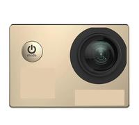 POAHNCU Cámara Deportiva, Cámara de acción básica Original Impermeable 4K 1080P for Casco Deportivo para Ciclismo y Vlogs de Mascotas(Gold)