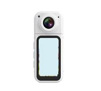 POAHNCU Cámara Deportiva, Cámara de Pulgar con batería Larga duración, cámara Deportiva, Ciclismo HD 1080P, for Mascotas para Ciclismo y Vlogs de Mascotas(White)