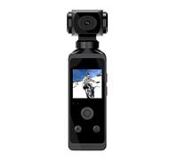 POAHNCU Cámara Deportiva, Videocámara de Bolsillo 4K 1080P con Pantalla giratoria 270° y Estuche Impermeable. Cámaras Movimiento para Ciclismo y Vlogs de Mascotas