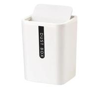 POAHNCU Cubo de Basura, Mini Cubo De Basura Pequeño Y Creativo, Cesta Escritorio, Mesa Para El Hogar, Suministros Oficina Plástico, Caja Barril Artículos Diversos para el baño(White)