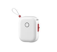 POAHNCU Impresora De Etiquetas, Impresora Térmica, Mini Etiquetadora Portátil, Etiquetadora Inalámbrica con Bluetooth,para Etiqueta de Fecha de Texto(White)