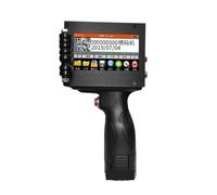 POAHNCU Impresora de inyección de Tinta portátil con Pantalla táctil Inteligente, código QR, Fecha, envasado de Alimentos, máquina de Marcado de Logotipos,para Etiqueta de Fecha de Texto(50.8mm)