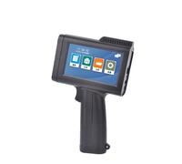 POAHNCU Impresora de inyección de Tinta portátil de 12,7 mm con Tinta de Secado rápido for Texto, código de Barras QR, número de Lote, Logotipo y Fecha.,para Etiqueta de Fecha de Texto