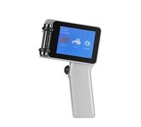 POAHNCU Impresora de inyección de Tinta portátil de 12,7 mm for Cajas, codificadora de Fecha de caducidad,para Etiqueta de Fecha de Texto