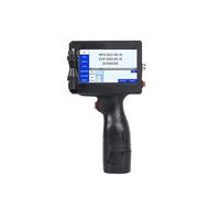 POAHNCU Impresora de inyección de Tinta portátil, Impresora De Inyección Tinta Portátil E Inteligente For Etiquetas con Codificador Código QR Y Fecha Producción Compatible Varios Idiomas,para etiquet