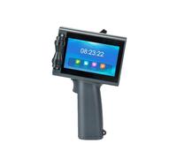 POAHNCU Impresora de inyección de Tinta portátil, Impresora Térmica Portátil, De Inyección Tinta Mano, Período Validez Marcado Código Barras QR,para etiquet