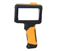 POAHNCU Impresora de inyección de Tinta portátil, Máquina De Prensado En Caliente, Impresora Inyección Tinta, Fecha, Código QR, Patrón Texto, Codificación Inteligente Mano,para etiquet