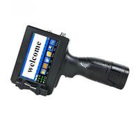 POAHNCU Impresora de Tinta de la Mano QR Barcode Batch Fecha Número de Fecha Logotipo de Cadena de Cadena de Cadena,para Etiqueta de Fecha de Texto