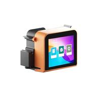 POAHNCU Mini Impresora De Inyección De Tinta con Fecha De Caducidad, Portátil Y Digital For Codificación De Cajas.,para Etiqueta de Fecha de Texto(Orange)
