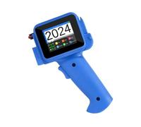 POAHNCU Mini Impresora de inyección de Tinta de Mano 12.7 mm para QR Barcode Batch Fecha Número de Logotipo de la Fecha de codificación de Fecha de Cadena,para Etiqueta de Fecha de Texto(Red Ink)