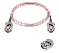 POBADY BNC macho a BNC cable macho 50ohm BNC macho a macho RG316 RF coaxial cable puente de coleta 23.6 "/60 cm para antenas RF jamón radio portátil