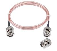 POBADY BNC macho a BNC cable macho 50ohm BNC macho a macho RG316 RF coaxial cable puente de coleta 3 pies/1 m para antenas RF jamón radio portátil