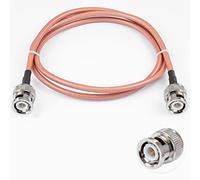 POBADY BNC macho a BNC cable macho 50ohm BNC macho a macho RG400 RF coaxial cable puente de coleta 20 "/50 cm para antenas RF jamón radio portátil