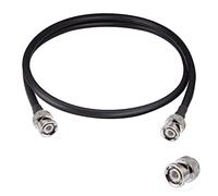 POBADY BNC macho a BNC cable macho 50ohm BNC macho a macho RG58 RF coaxial cable puente de coleta 3 pies/1 m para antenas RF jamón radio portátil