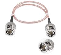 POBADY Cable BNC macho a BNC macho de 75 ohmios BNC macho a macho HD-SDI RG179 RF coaxial cable puente de coleta 20 "/50 cm para cámara VCR Marine CB Radio CCTV Monitor
