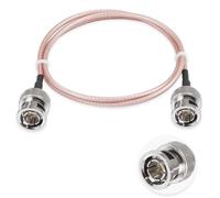POBADY Cable BNC macho a BNC macho de 75 ohmios BNC macho a macho HD-SDI RG179 RF coaxial cable puente de coleta 3 pies/1 m para cámara VCR Marine CB Radio CCTV Monitor