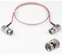 POBADY Cable BNC macho de ángulo recto a BNC macho de ángulo recto 75ohm BNC macho HD-SDI RG179 RF coaxial cable puente de coleta 20 "/50 cm para cámara VCR Marine CB Radio CCTV Monitor