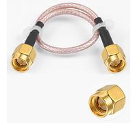 POBADY Cable de extensión de antena SMA macho a SMA macho Pigtail Cable WLAN Antena RG316 6 pulgadas/15 cm para red inalámbrica WiFi 2G 3G 4G Antena Router GSM Bluetooth WLAN