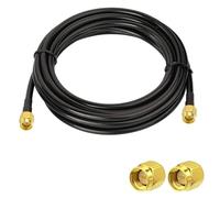 POBADY Cable de extensión de antena SMA macho a SMA macho Pigtail Cable WLAN Antena RG58 16 pies/5 m para red inalámbrica WiFi 2G 3G 4G Antena Router GSM Bluetooth WLAN