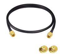 POBADY Cable de extensión de antena SMA macho a SMA macho Pigtail Cable WLAN Antena RG58 3 pies/1 M para red inalámbrica WiFi 2G 3G 4G Antena Router GSM Bluetooth WLAN