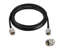 POBADY PL 259 Cable UHF Macho PL-259 a UHF Macho PL-259 Cable coaxial de baja pérdida Cable de puente UHF PL-259 RG58 10FT/3M para Walkie Talkie CB Radio SWR Medidor Analizador de antena